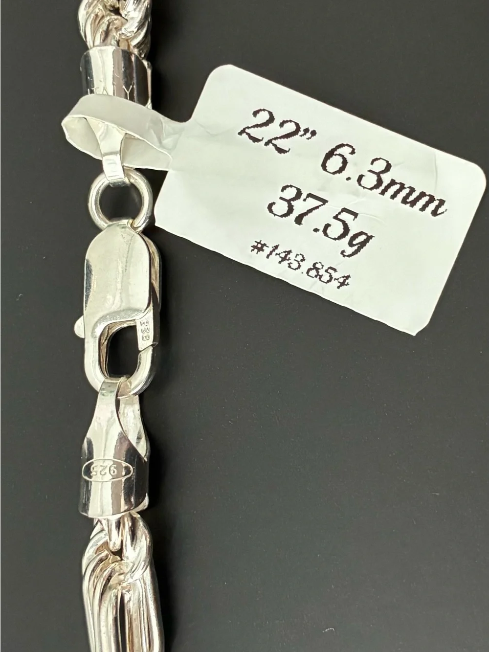 Sterling Silver 925 Milano Chain 22” 6.3mm